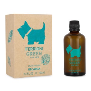 Ferrioni Green For Her 100 ml Edt Refillable Dama