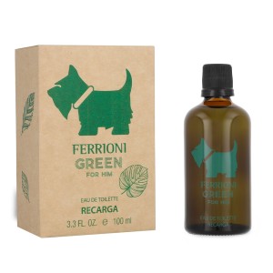 Ferrioni Green For Him 100 ml Edt Refillable Caballero