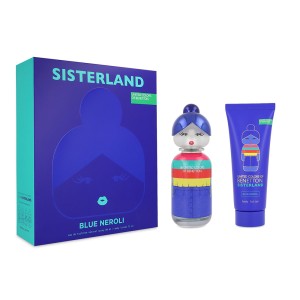 Benetton Set Siterland Blue Neroli 2pzs 80ml Edt Spray/ Body Lotion 75ml Dama