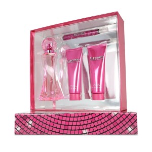 Paris Hilton Set  Electrify 4pzs 100ml Edp Spray/ Shower Gel 90ml/ Body Lotion 90ml/ 10ml Edp Spray Dama
