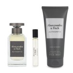 Set Abercrombie And Fitch Authentic 3Pzs 100Ml Edt Spray/ Body Wash 200Ml/ 15Ml Edt Spray Caballero