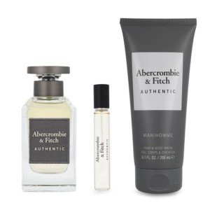 Set Abercrombie And Fitch Authentic 3Pzs 100Ml Edt Spray/ Body Wash 200Ml/ 15Ml Edt Spray Caballero