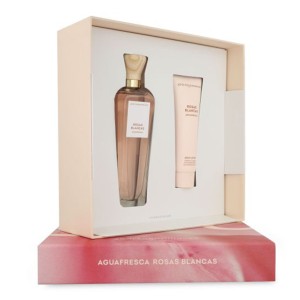 Set Adolfo Dominguez Agua Fresca De Rosas Blancas 2Pzs 120Ml Edt Spray/ Body Lotion 75Ml   Dama