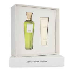 Set Adolfo Dominguez Agua Fresca Mimosa 2Pzs 120Ml Edt Spray/ Body Lotion 75Ml  Dama