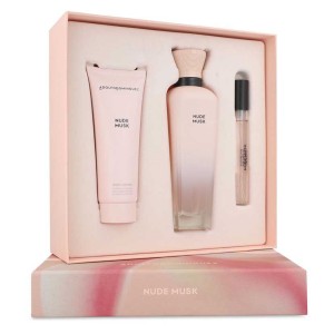 Set Adolfo Dominguez Nude Musk 3Pzs 120Ml Edp Spray/ Body Lotion 75Ml/ 10Ml Edp Spray  Dama