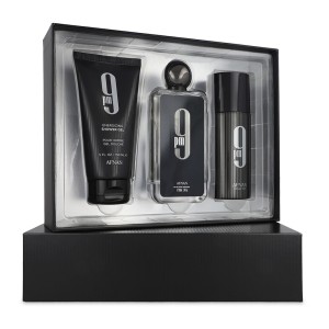 Set Afnan 9Pm For Men 3Pzs 100Ml Edp Spray/ Shower Gel 150Ml/ Desodorante 150Ml Spray Caballero