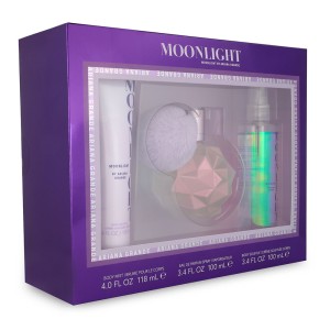 Set Ariana Grande Moonlight 3Pzs 100Ml Edp Spray/ Body Souffle 100Ml / Body Mist 118Ml Spray Dama