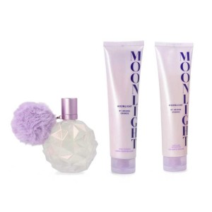 Set Ariana Grande Moonlight 3Pzs 100Ml Edp Spray/ Body Souffle 100Ml/ Shower Gel 100Ml    Dama