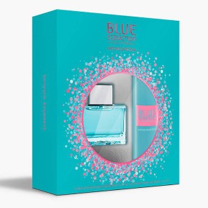 Set Banderas Blue Seduction 2Pzs 80Ml Edt Spray/ Desodorante 150Ml Spray  Dama