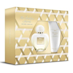 Set Banderas Her Golden Secret 2Pzs 80Ml Edt Spray/ Body Lotion 75Ml Dama
