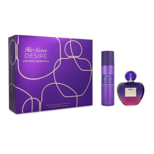 Set Banderas Her Secret Desire 2Pzs 80Ml Edt Spray/ Desodorante 150Ml Spray Dama