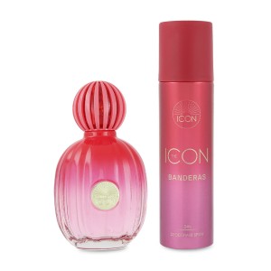Set Banderas The Icon 2Pzs 100Ml Edp Spray/ Desodorante 150Ml Spray      Dama
