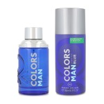 Set Benetton Colors Blue Man 2Pzs 100Ml Edt Spray/ 150Ml Desodorante Spray  Caballero