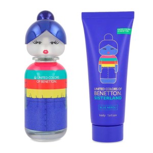 Set Benetton Sisterland Blue Neroli 2Pzs 80Ml Edt Spray/ Body Lotion 75Ml  Dama