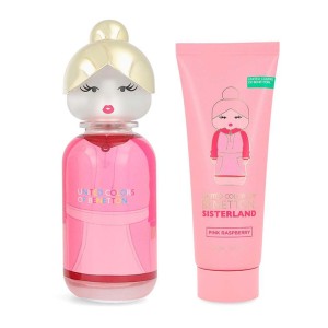 Set Benetton Sisterland Pink Raspberry 2Pzs 80Ml Edt Spray/ Body Lotion 75Ml Dama