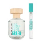 Set Benetton United Dreams Forever Green 2Pzs 80Ml Edt Spray/ 10Ml Edt Spray Dama