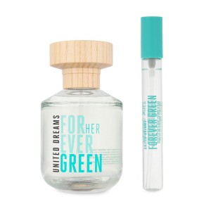 Set Benetton United Dreams Forever Green 2Pzs 80Ml Edt Spray/ 10Ml Edt Spray Dama