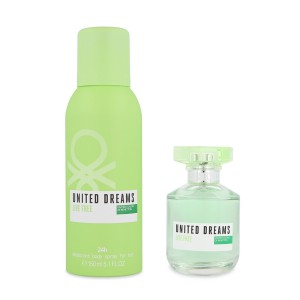 Set Benetton United Dreams Live Free 2Pzs 80Ml Edt Spray/ Desodorante 150Ml Spray Dama