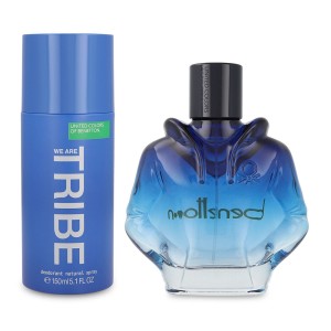 Set Benetton We Are Tribe 2Pzs 90Ml Edt Spray/ Desodorante 150Ml Spray  Caballero