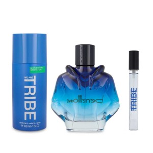 Set Benetton We Are Tribe 3Pzs 90Ml Edt Spray/ Desodorante 150Ml Spray/ 10Ml Edt Spray Caballero