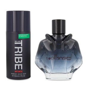 Set Benetton We Are Tribe Intense 2Pzs 90Ml Edp Spray/ Desodorante 150Ml Spray  Caballero