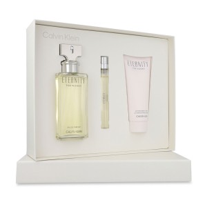 Set Eternity 3Pzs 100Ml Edp Spray/ Body Lotion 100Ml/ 10Ml Edp Spray  Dama