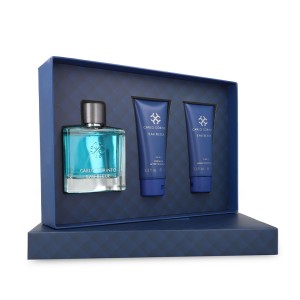 Set Carlo Corinto Eau Bleue 3Pzs 100Ml Edt Spray/ Brisk Shower Gel 100Ml/ After Shave Gel 100Ml Caballero