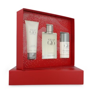 Set Acqua Di Gio 3Pzs 100Ml Edt Spray/ Shower Gel 75Ml/ Desodorante Stick 75G Caballero