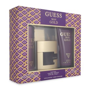 Set Guess Man Gold 3Pzs 75Ml Edt Spray/ Shower Gel 200Ml/ Desodorante 226Ml Spray    Caballero