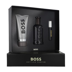 Set Boss Bottled Parfum 3Pzs 100Ml Edp Spray/ Shower Gel 100Ml/ 10Ml Edp Spray  Caballero