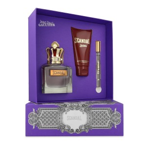 Set Jean Paul Gaultier Scandal 3Pzs 100Ml Edt Spray/ Shower Gel 75Ml/ 10Ml Edt Spray Caballero
