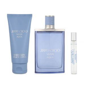 Set Jimmy Choo Man Aqua 3Pzs 100Ml Edt Spray/ Shower Gel 100Ml/ 7.5Ml Edt Spray Caballero