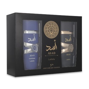 Set Lattafa Asad 2Pzs Zanzibar 100Ml Edp Spray/ Asad 100Ml Edp Spray Caballero
