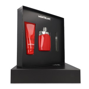 Set Montblanc Legend Red 3Pzs 100Ml Edp Spray/ Shower Gel 100Ml/ 7.5Ml Edp Spray Caballero