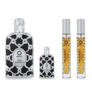 Set Orientica Luxury Collection Oud Saffron 4Pzs 80Ml Edp Spray/ 7.5Ml Edp/ 10Ml Edp Spray X2 Unisex