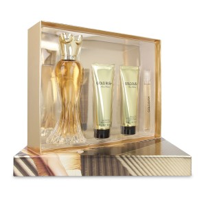 Set Paris Hilton Gold Rush 4Pzs 100Ml Edp Spray/ Body Lotion 90Ml/ Shower Gel 90Ml/ 10Ml Edp Spray  Dama