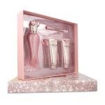 Set Paris Hilton Rose Rush 4Pzs 100Ml Edp Spray/ Body Lotion 90Ml/ Shower Gel 90Ml/ 10Ml Edp Spray    Dama